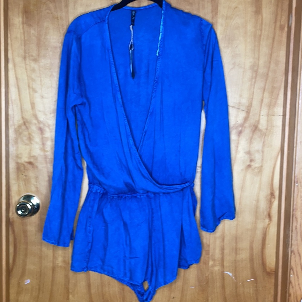 Boho Me Bell Sleeve Acid Wash Cover Up